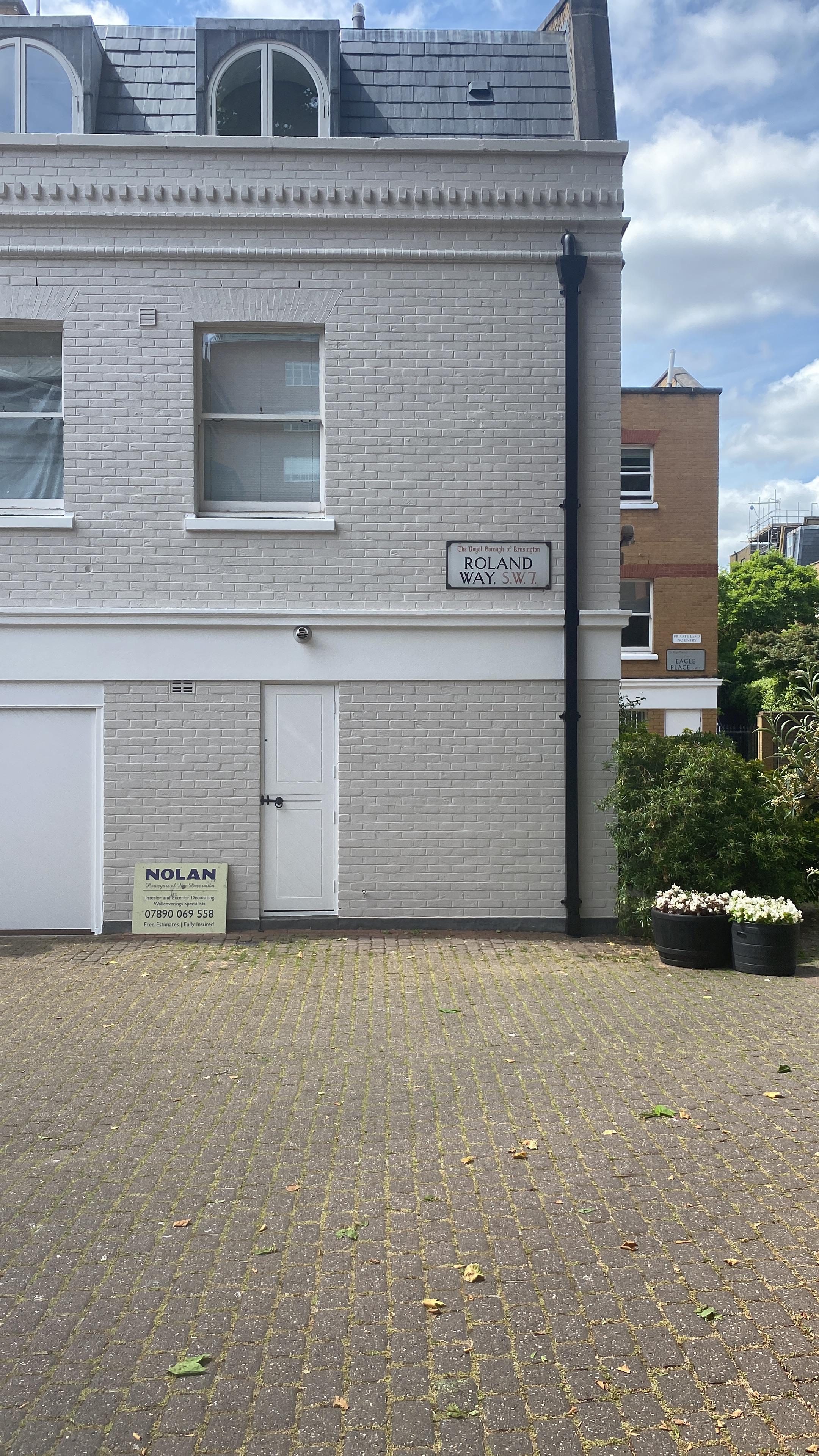 House exterior after painting in London