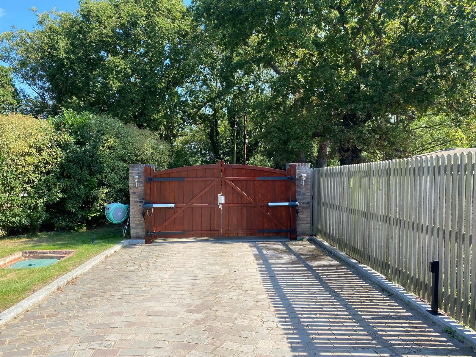 Exterior woodwork staining - gates and fencing in Canvey Island